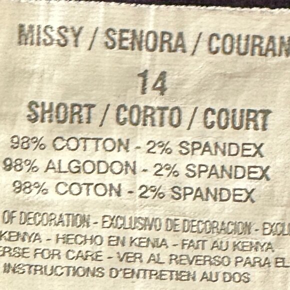 GLORIA VANDERBILT Purple Corduroy Jeans - 14 - Picture 4 of 7